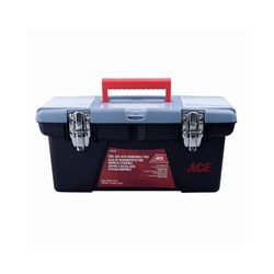 Caja De Plástico Para Herramientas Negra 415 Mm - Ace Label