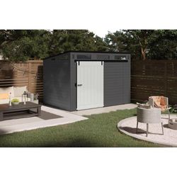 Bodega De Resina Grande Con Puerta Corrediza 10x7 Pies - Suncast
