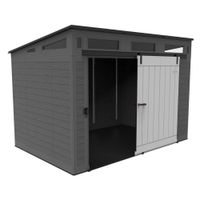 Bodega De Resina Grande Con Puerta Corrediza 10x7 Pies - Suncast