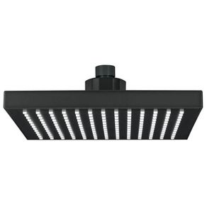 Regadera Cuadrada sin Brazo ABS Negra Mate 8 Plg - Foset