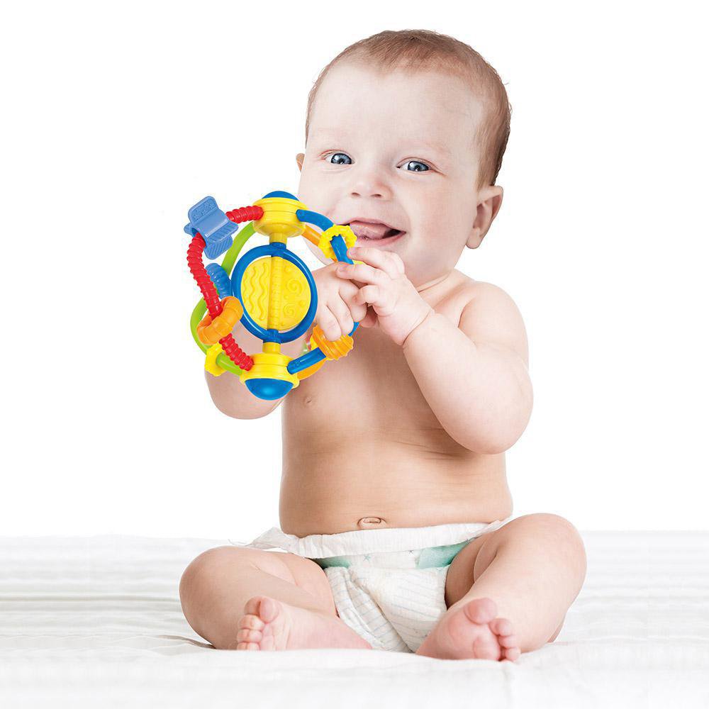 Sonajero Sensorial Grip 'n Play con Mordedor para 3+ Meses Chinchín Grip 'n Play Ratch