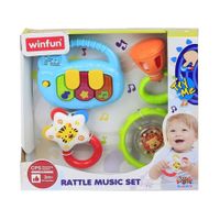 Set De Sonajas Instrumentos Musicales 4 Pzas - Winfun