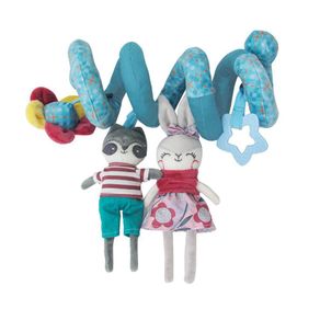 Peluches Espiral Amigos Del Bosque Mapache Y Conejito - Minimee