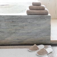 Toalla Bicolor Beige Y Blanca - Graccioza Varios Tamaños