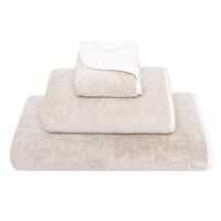 Toalla Bicolor Beige Y Blanca - Graccioza Varios Tamaños