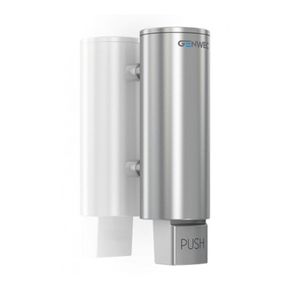 Dispensador De Jabón Cilíndrico De Acero Inoxidable 300 Ml - Genwec