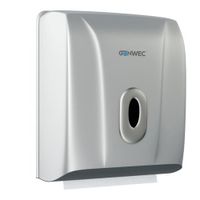 Dispensador De Toalla De Papel Plástico Plateado - Genwec