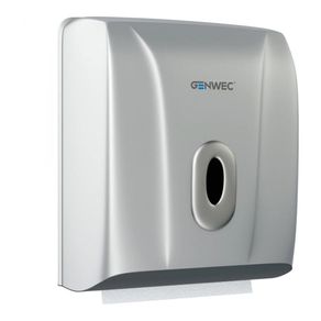 Dispensador De Toalla De Papel Plástico Plateado - Genwec