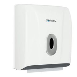 Dispensador De Toalla De Papel Plástico Blanco - Genwec