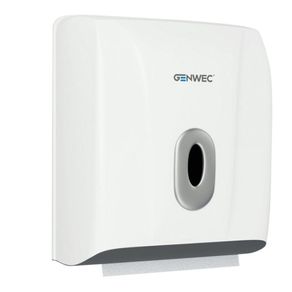 Dispensador De Toalla De Papel Plástico Blanco - Genwec