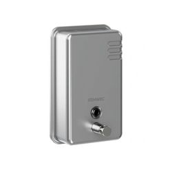 Dispensador De Jabón Vertical De Acero Inoxidable 1100 Ml - Genwec