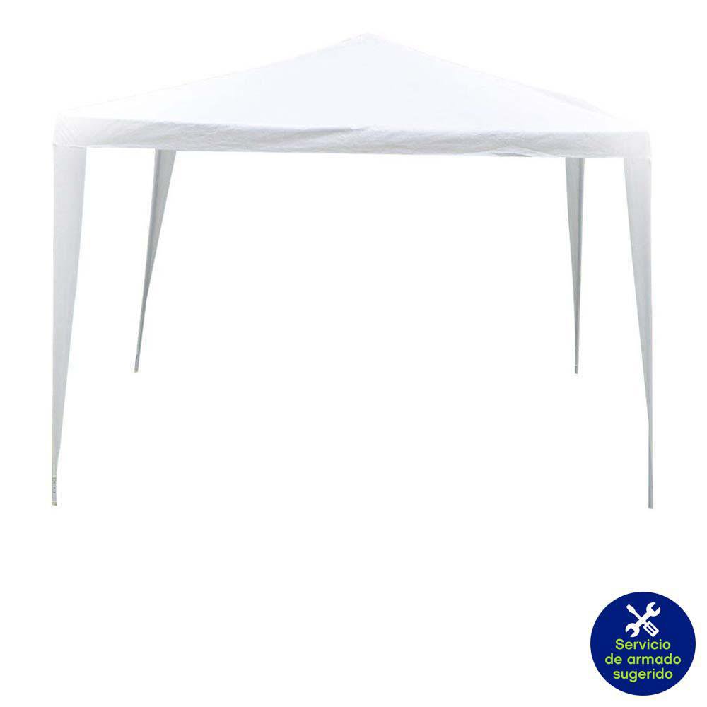 Toldo de Polietileno para Exterior 2.9 x 2.9 x 2.45 m - Varios Colores Blanco