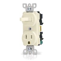 Interruptor 3 Vías + Toma 5-15R Blanco - Volteck