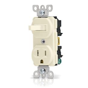 Interruptor 3 Vías + Toma 5-15R Blanco - Volteck