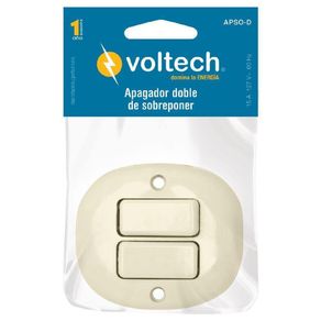 Interruptor Doble Marfil - Volteck