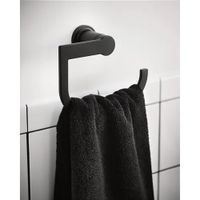 Toallero De Argolla Rinza Negro Acabado Mate  - Moen