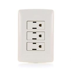 Tomacorriente Toma 5-15R Sencillo Blanco - Volteck