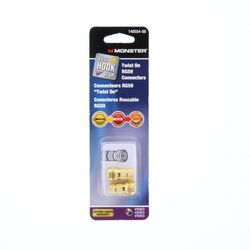 Set 2 Conectores Rg59 Rosca Monster - Gc Thorsen