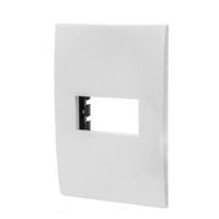 Placa De 1 Módulo Blanca - Volteck