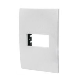 Placa De 1 Módulo Blanca - Volteck