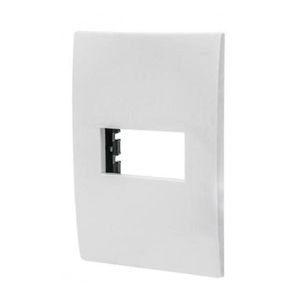 Placa De 1 Módulo Blanca - Volteck