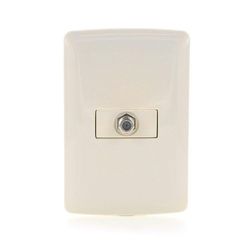 Coaxial Sencillo Italiana Marfil