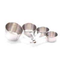 4 Tazas Medidoras De Acero Gc