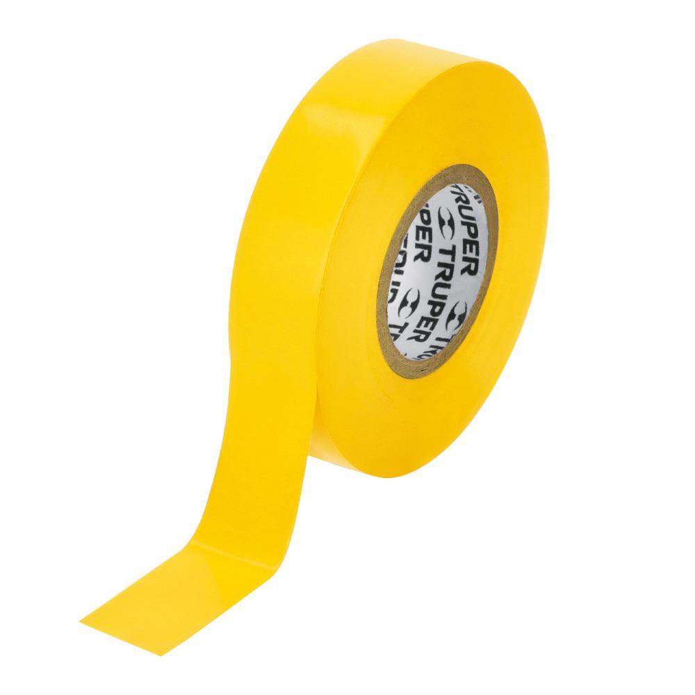 Cinta Aislante Eléctrica PVC Amarilla 3/4Plg X 60 Pies