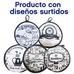 Tortillero 9 Plg Diseño Chef Color Navy