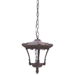 Farol Colgante Para Exterior 'Oriental' Cuadrado Mediana 1Bombillox60Wmax - Zlumini