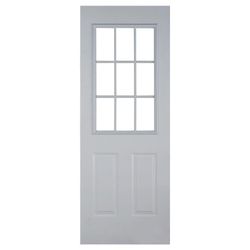 Puerta de Acero 9 Luces - Globales Varios Tamaños