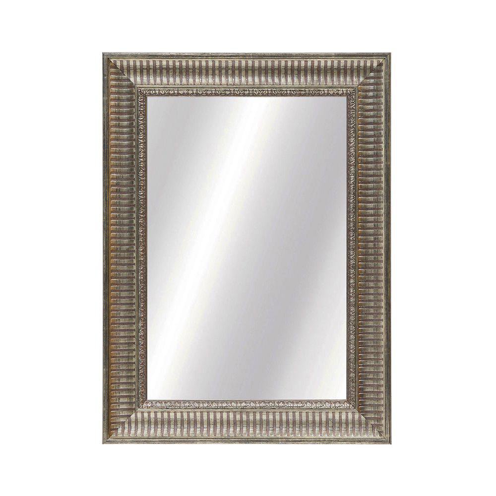 Espejo de Pared 55 x 76 cm Rectangular Clásico Color Café