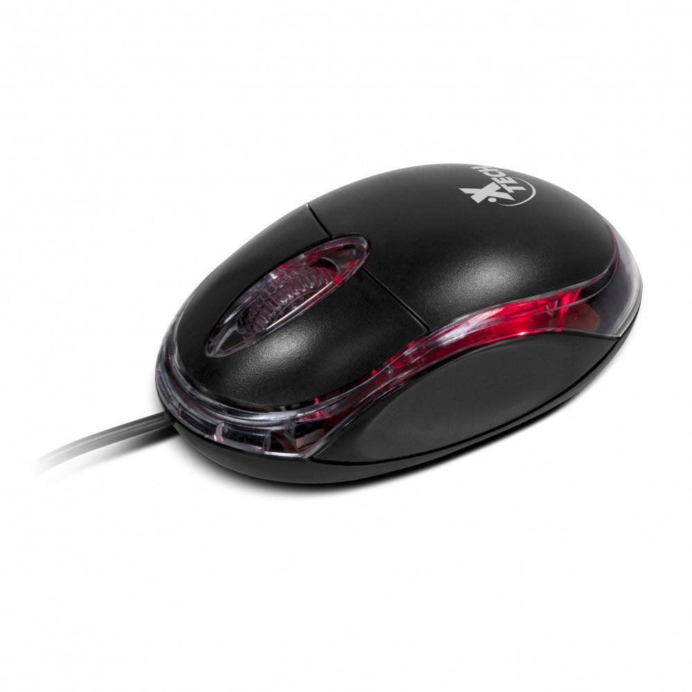 Mouse Óptico Alámbrico XTM195 Color Negro Mouse Óptico Alámbrico Negro XTM195