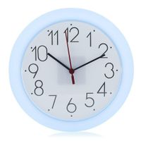 Reloj De Pared Azul 25.5X25.5X3.5 - Flor De Liz