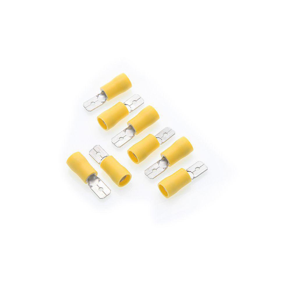 Terminal Eléctrica Amarillo 0.25 12 a 10 AWG Terminal Eléctrica Amarilla