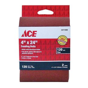Lija De Banda 4 Plg X 24 Plg Grano 120 - Ace