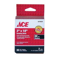 Lija De Banda 3 Plg X 18 Plg Grano 80 -Ace