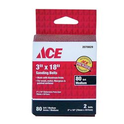 Lija De Banda 3 Plg X 18 Plg Grano 80 -Ace
