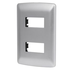 Placa 2 Módulos Italiana - Volteck Varios Colores