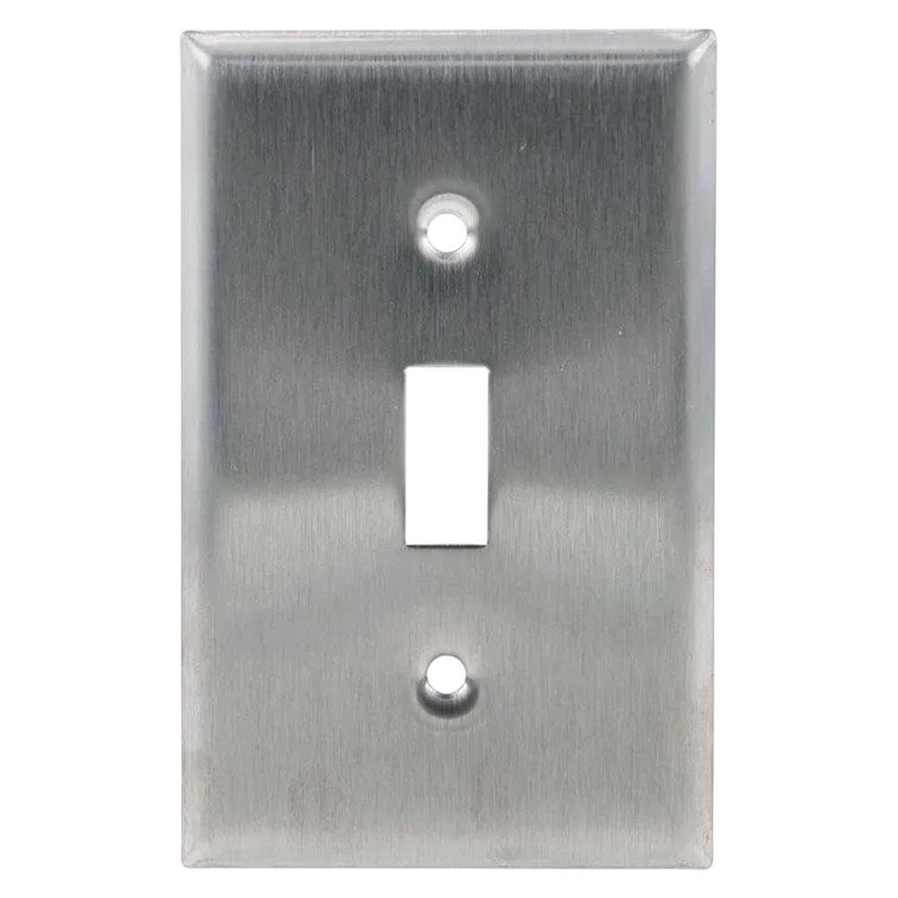 Placa para Interruptor de Palanca Ferretera Acero