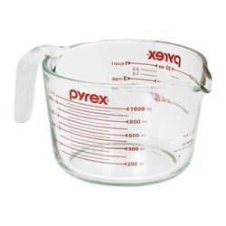 Taza Medidora De Vidrio 4 Tz