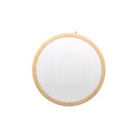 Plafón Led Redondo Luz Blanca Madera 25w - Ikelite
