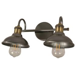 Lámpara De Pared Farm Gris Oscuro 2 Luces 40W - Designers