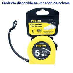Cita Métrica De 3/8 Pulgadas X 5 M Color Amarillo - Pretul