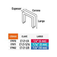 Grapas 3/8 Plg Trabajo Medio - Truper