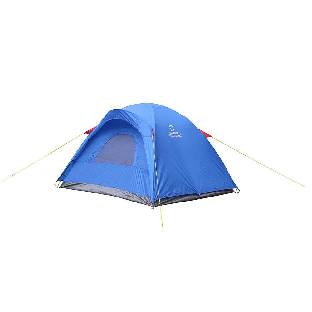 Carpa Tipo Iglú para 4 Personas Fresno con Varillas y Piso Impermeable 210 x 240 cm Azul