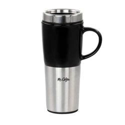 Pocillo Térmico Con Tapa De Acero Inoxidable De 16 Oz - Mr. Coffee