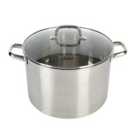 Olla De Acero Inoxidable Con Tapa De Vidrio Templado 15 Lts - Oster