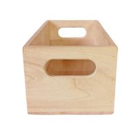 Caja De Madera Apilable Cybido De 10x5x4.3 Plg - Modular