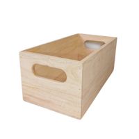 Caja De Madera Apilable Cybido De 10x5x4.3 Plg - Modular
